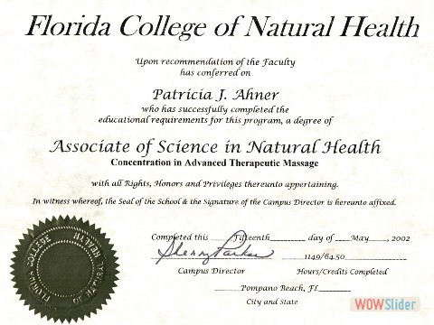 Associate of Science Natural Health