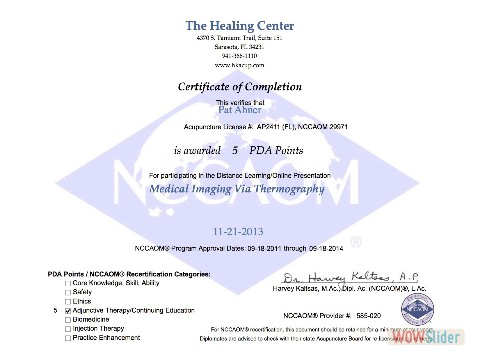 Thermography Certificate